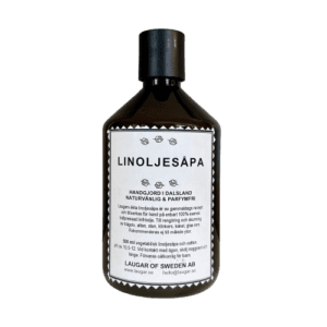 Linoljesåpa 500 ml med praktisk kapsyl. Laugar of Sweden